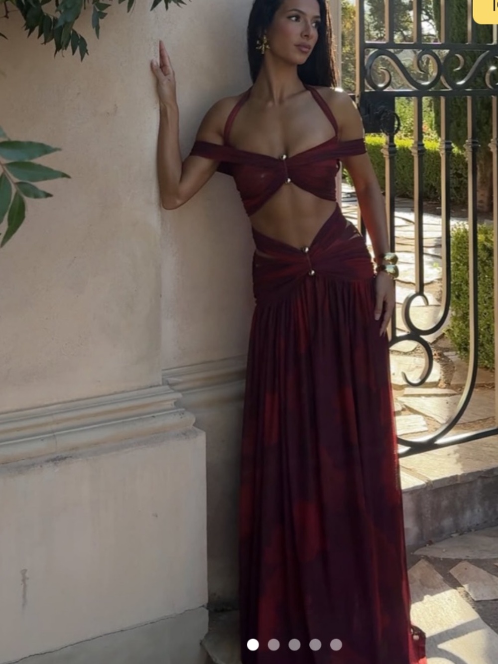 Melani Ella Crop & Martina maxi Skirt Set